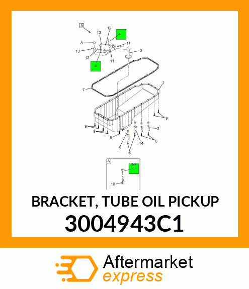 BRACKET, TUBE OIL PICKUP 3004943C1