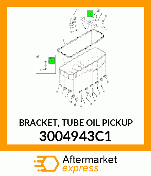 BRACKET, TUBE OIL PICKUP 3004943C1