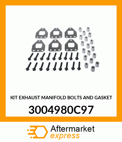 KIT EXHAUST MANIFOLD BOLTS AND GASKET 3004980C97