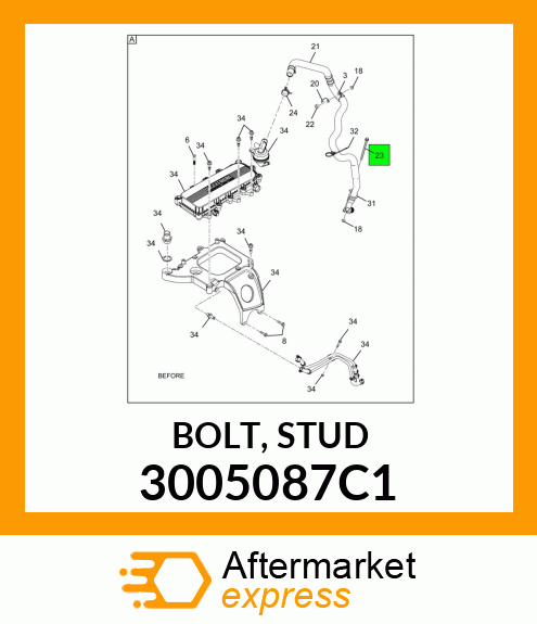 BOLT, STUD 3005087C1