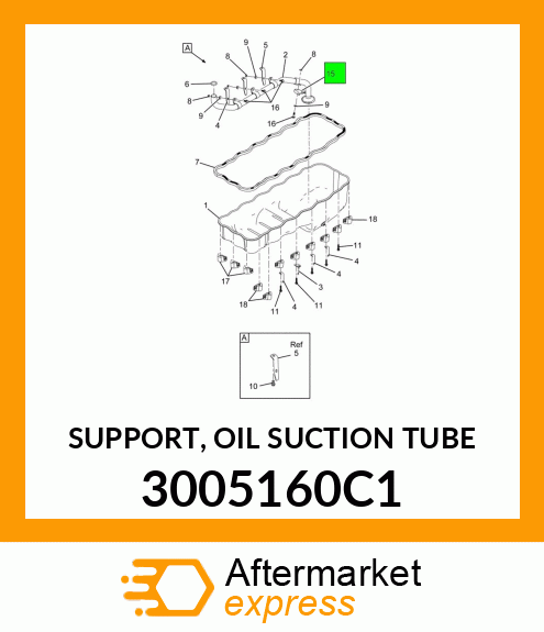 SUPPORT, OIL SUCTION TUBE 3005160C1