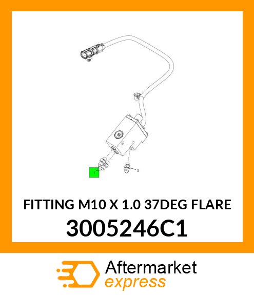 FITTING M10 X 1.0 37DEG FLARE 3005246C1