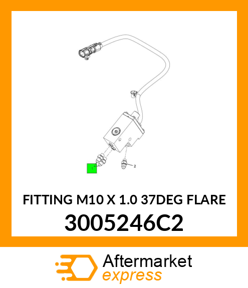 FITTING M10 X 1.0 37DEG FLARE 3005246C2