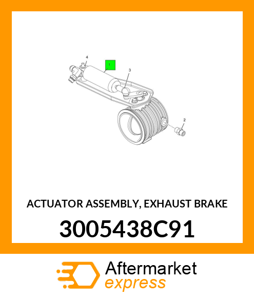ACTUATOR ASSEMBLY, EXHAUST BRAKE 3005438C91