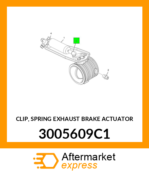 CLIP, SPRING EXHAUST BRAKE ACTUATOR 3005609C1