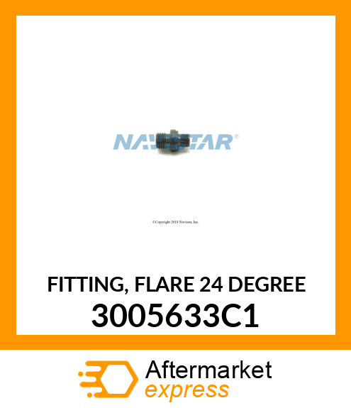FITTING, FLARE 24 DEGREE 3005633C1