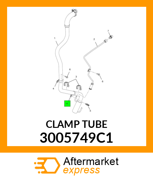 CLAMP TUBE 3005749C1