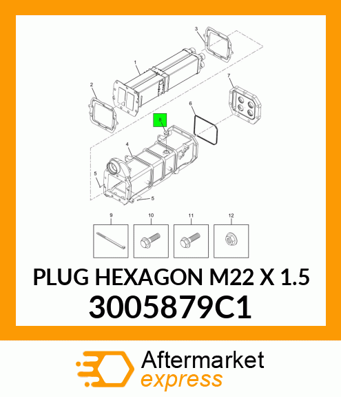 PLUG HEXAGON M22 X 1.5 3005879C1