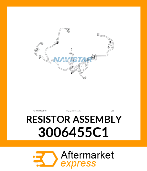 RESISTOR ASSEMBLY 3006455C1