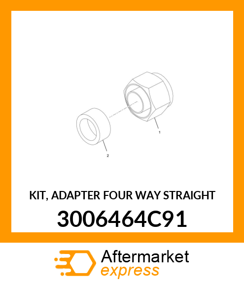 KIT, ADAPTER FOUR WAY STRAIGHT 3006464C91