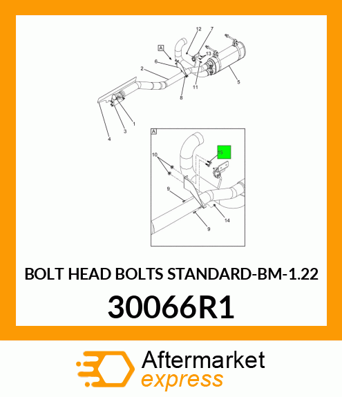 BOLT HEAD BOLTS STANDARD-BM-1.22 30066R1