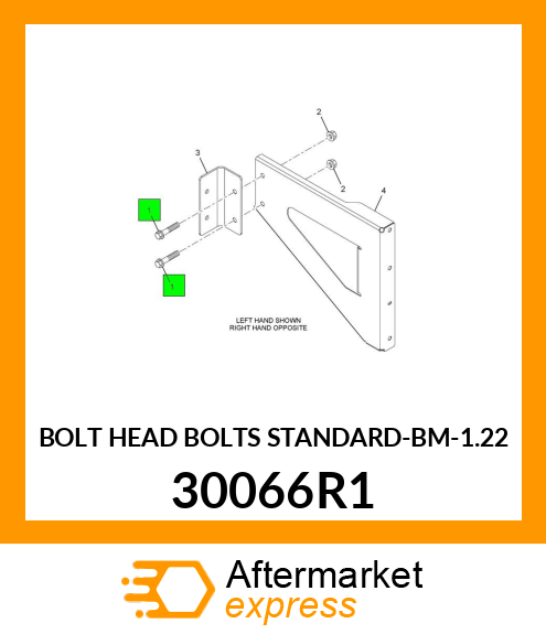 BOLT HEAD BOLTS STANDARD-BM-1.22 30066R1