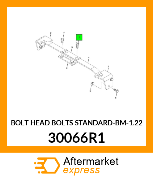 BOLT HEAD BOLTS STANDARD-BM-1.22 30066R1