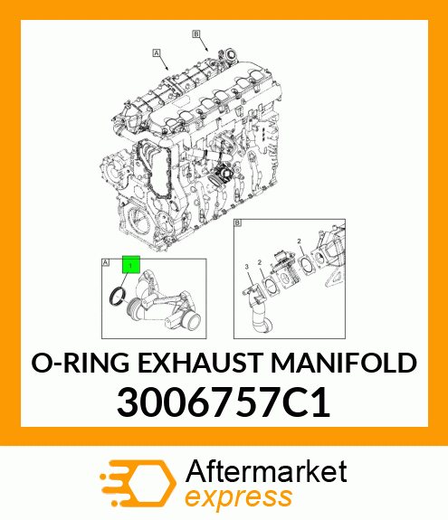 O-RING EXHAUST MANIFOLD 3006757C1