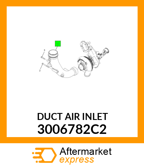 DUCT AIR INLET 3006782C2