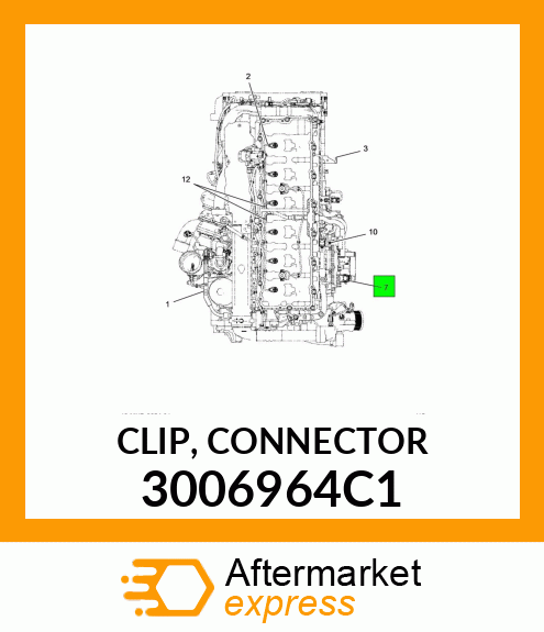 CLIP, CONNECTOR 3006964C1