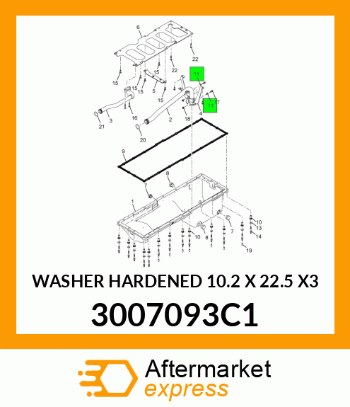 WASHER HARDENED 10.2 X 22.5 X3 3007093C1