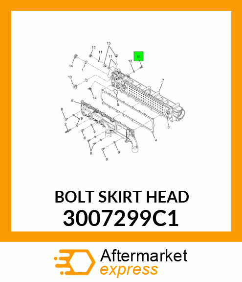 BOLT SKIRT HEAD 3007299C1