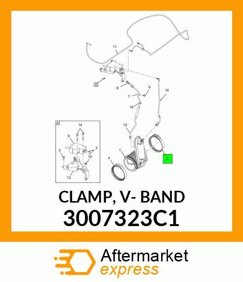 CLAMP, V- BAND 3007323C1