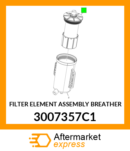 FILTER ELEMENT ASSEMBLY BREATHER 3007357C1