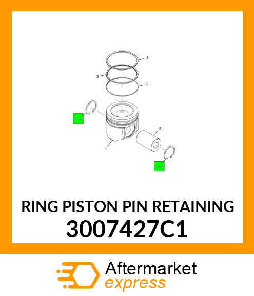 RING PISTON PIN RETAINING 3007427C1