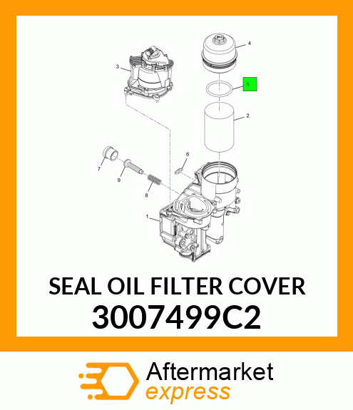 SEAL OIL FILTER COVER 3007499C2