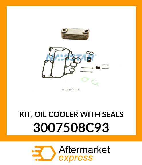 KIT, OIL COOLER WITH SEALS 3007508C93
