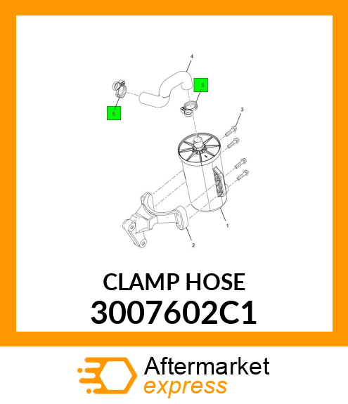 CLAMP HOSE 3007602C1