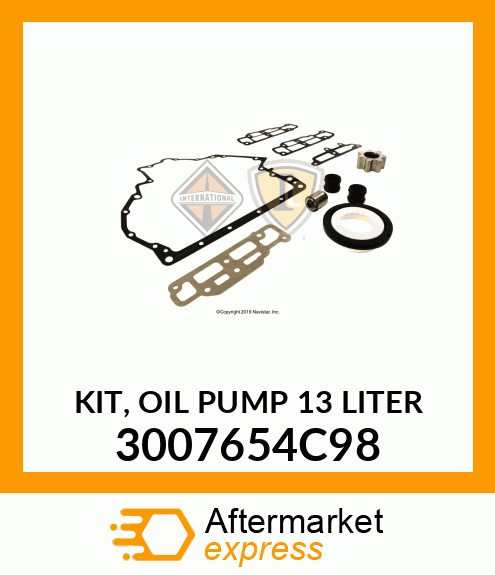 KIT, OIL PUMP 13 LITER 3007654C98