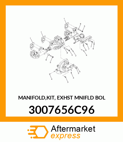 MANIFOLD,KIT, EXHST MNIFLD BOL 3007656C96