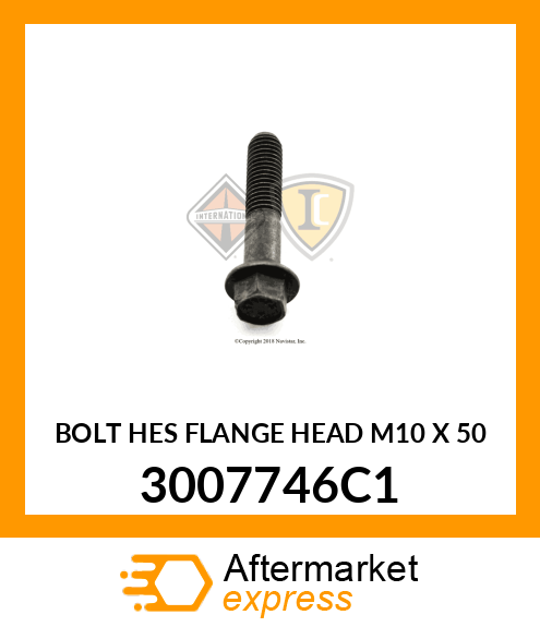 BOLT HES FLANGE HEAD M10 X 50 3007746C1