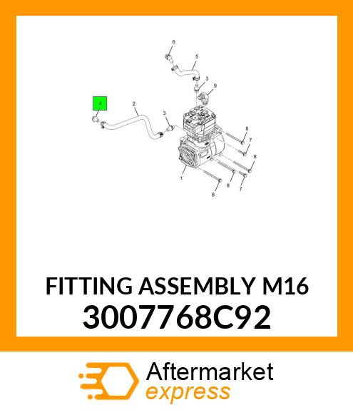 FITTING ASSEMBLY M16 3007768C92