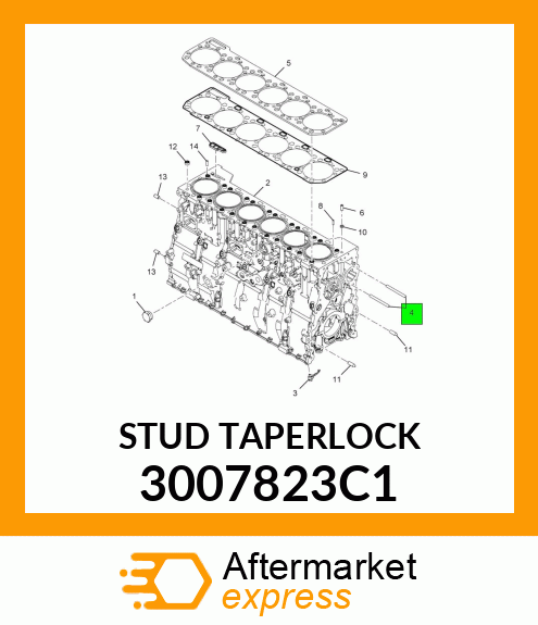 STUD TAPERLOCK 3007823C1