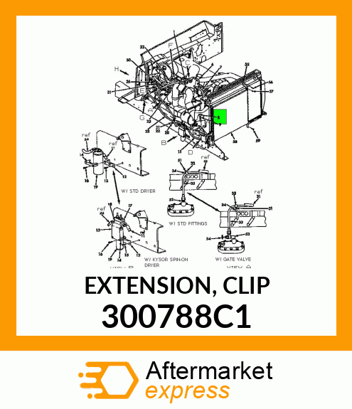 EXTENSION, CLIP 300788C1