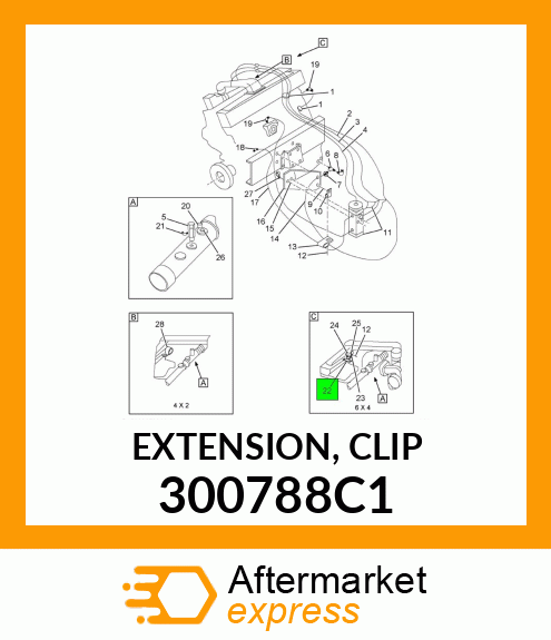 EXTENSION, CLIP 300788C1