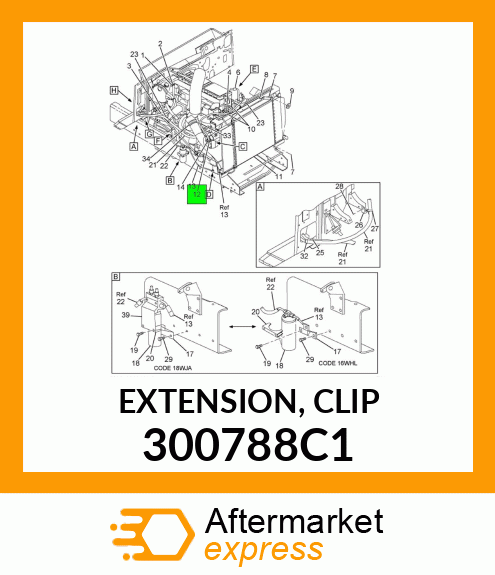 EXTENSION, CLIP 300788C1