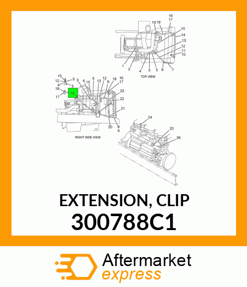 EXTENSION, CLIP 300788C1