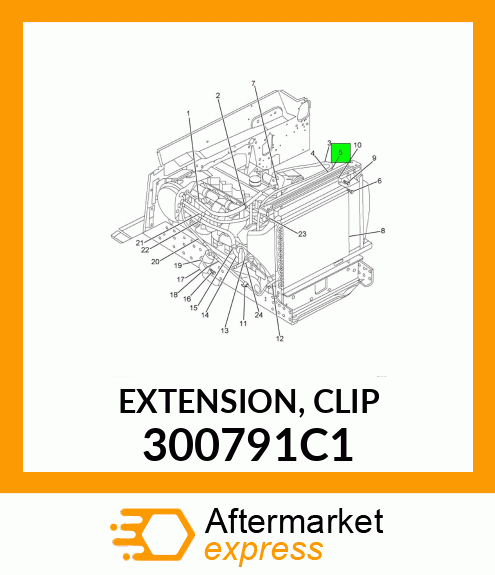 EXTENSION, CLIP 300791C1