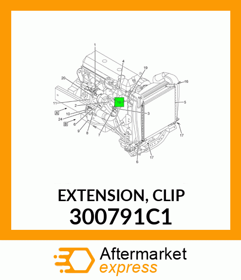 EXTENSION, CLIP 300791C1