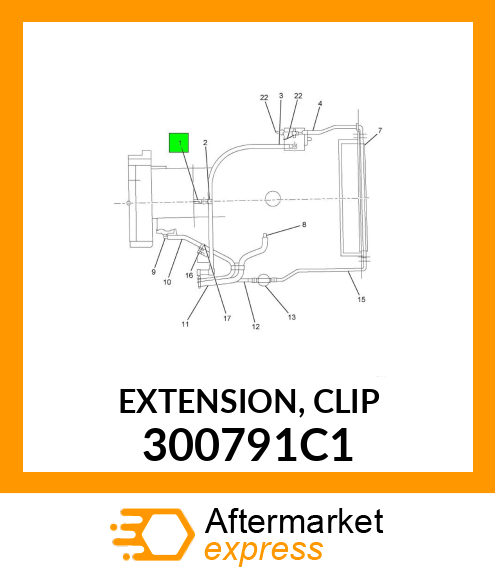 EXTENSION, CLIP 300791C1