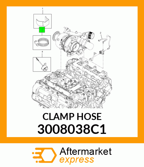 CLAMP HOSE 3008038C1