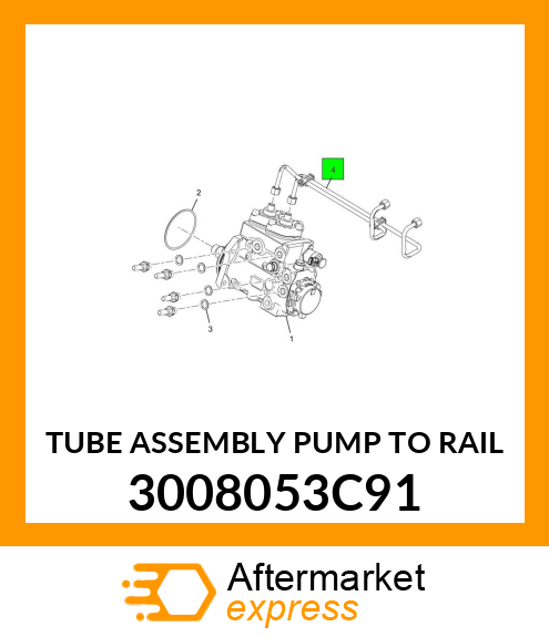 TUBE ASSEMBLY PUMP TO RAIL 3008053C91