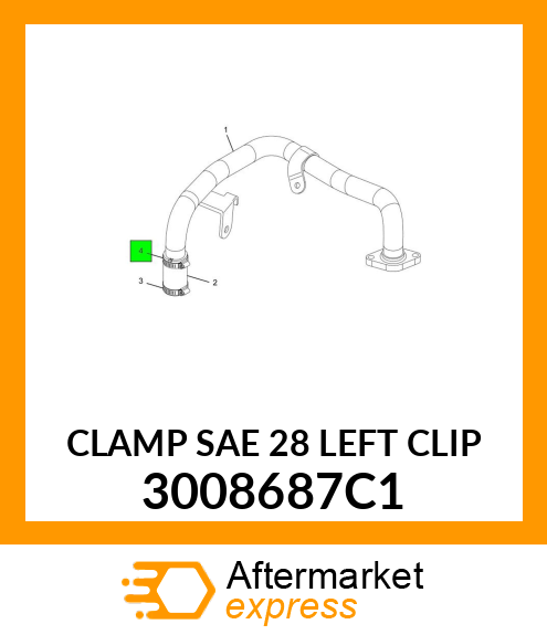 CLAMP SAE 28 LEFT CLIP 3008687C1