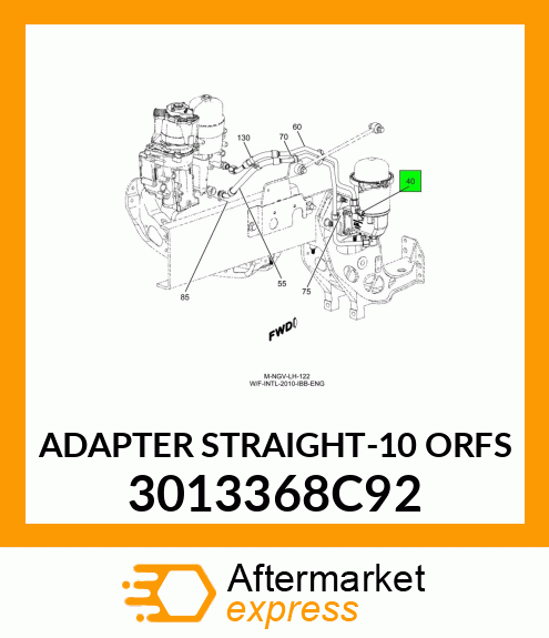 ADAPTER STRAIGHT-10 ORFS 3013368C92