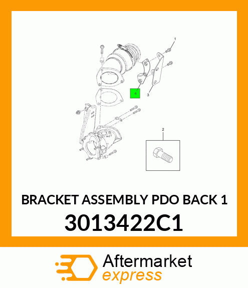 BRACKET ASSEMBLY PDO BACK 1 3013422C1