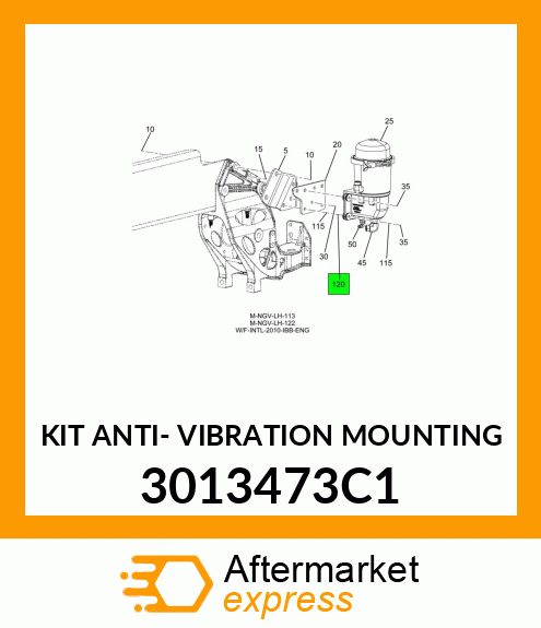 KIT ANTI- VIBRATION MOUNTING 3013473C1