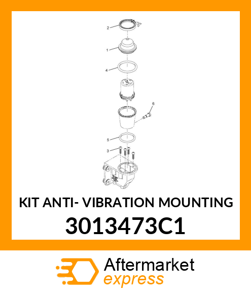 KIT ANTI- VIBRATION MOUNTING 3013473C1