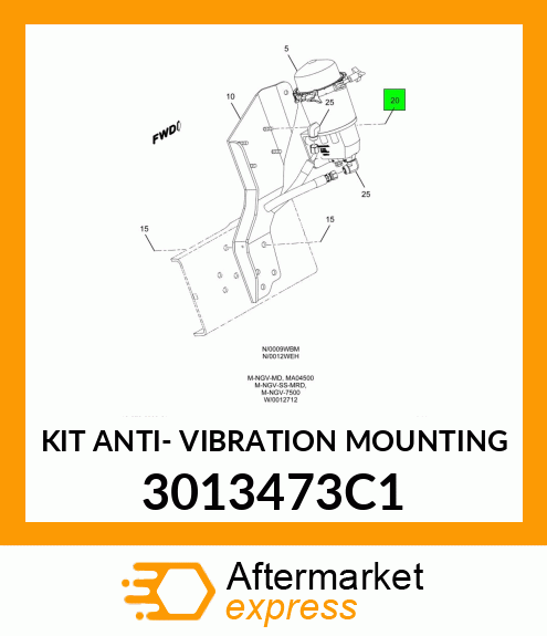 KIT ANTI- VIBRATION MOUNTING 3013473C1