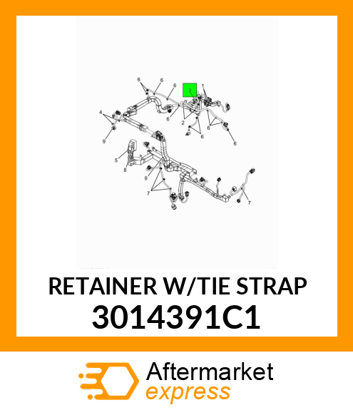 RETAINER W/TIE STRAP 3014391C1