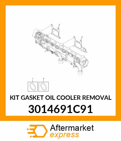 KIT GASKET OIL COOLER REMOVAL 3014691C91